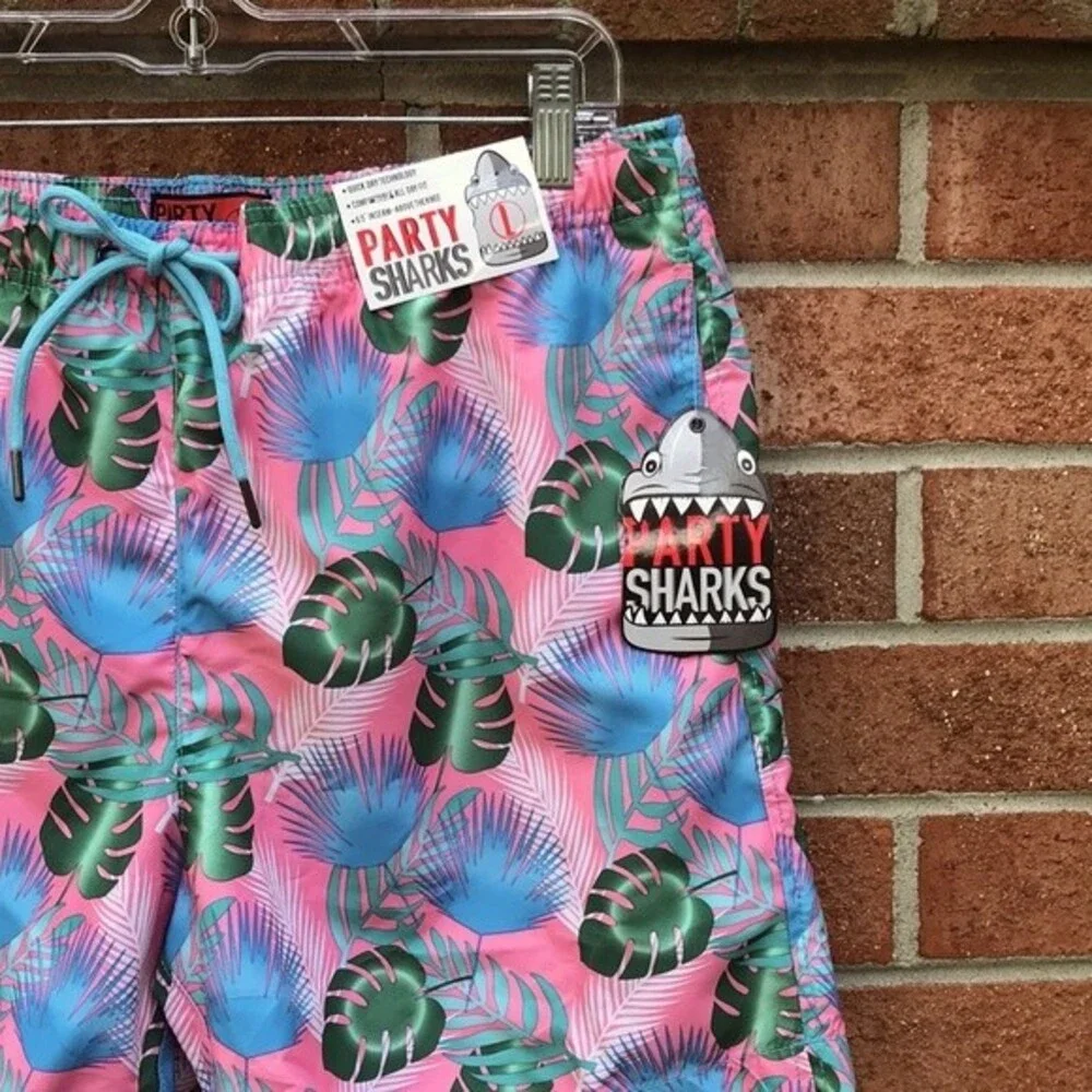 Party Sharks Swim Trunks